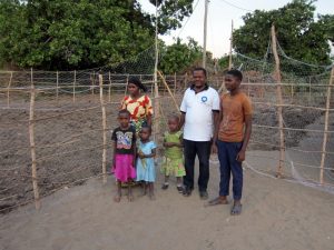 ATN in front of their garden